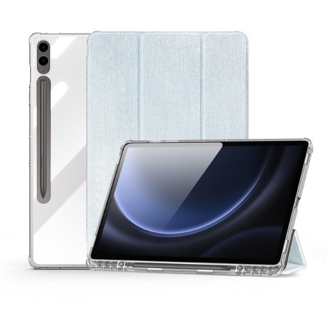 Dux Ducis - Samsung Galaxy Tab S10+ / S9+ / S9 FE+ Hülle - Leder Bookcover - Unid Series - blau