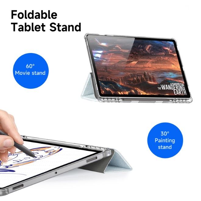 Dux Ducis - Samsung Galaxy Tab S10+ / S9+ / S9 FE+ Hülle - Leder Bookcover - Unid Series - blau