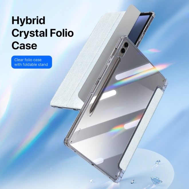 Dux Ducis - Samsung Galaxy Tab S10+ / S9+ / S9 FE+ Hülle - Leder Bookcover - Unid Series - blau