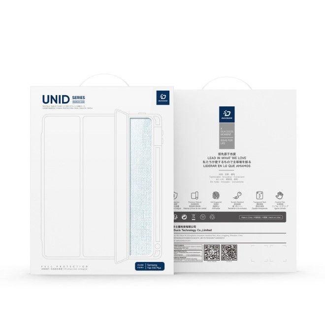 Dux Ducis - Samsung Galaxy Tab S10+ / S9+ / S9 FE+ Hülle - Leder Bookcover - Unid Series - blau