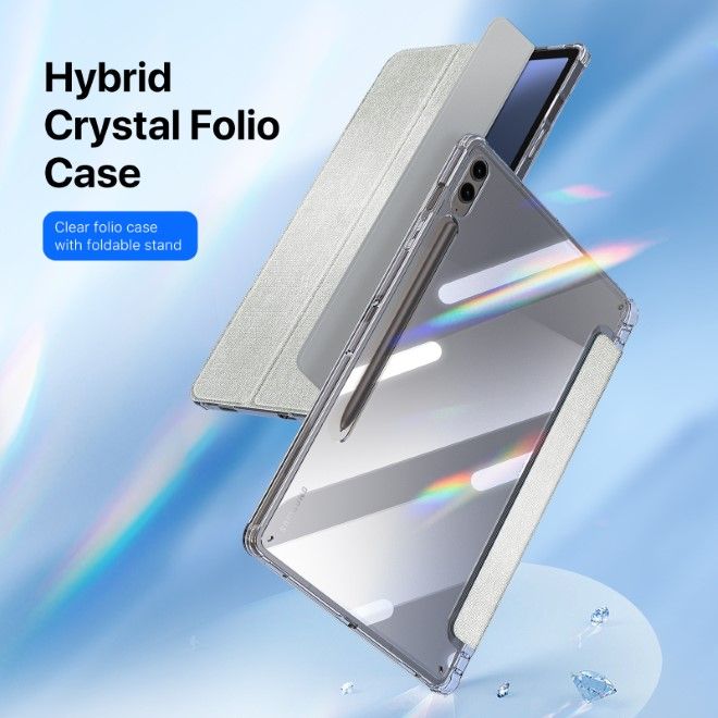 Dux Ducis - Samsung Galaxy Tab S10+ / S9+ / S9 FE+ Hülle - Leder Bookcover - Unid Series - grün