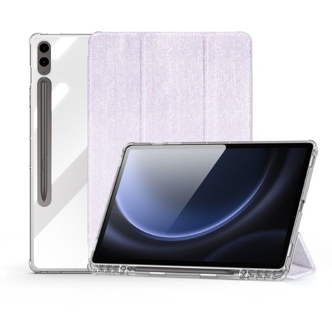 Dux Ducis - Samsung Galaxy Tab S10+ / S9+ / S9 FE+ Hülle - Leder Bookcover - Unid Series - purpur