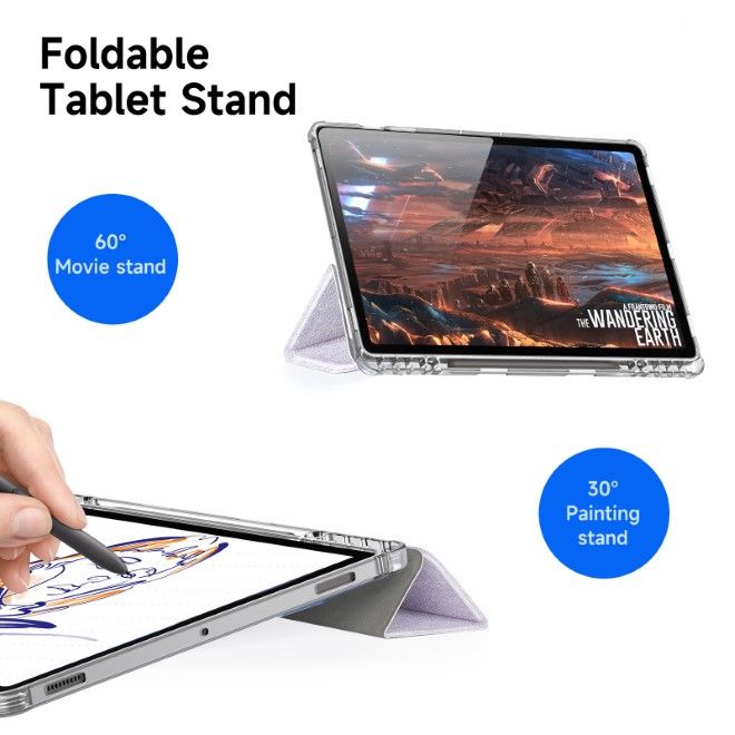 Dux Ducis - Samsung Galaxy Tab S10+ / S9+ / S9 FE+ Hülle - Leder Bookcover - Unid Series - purpur