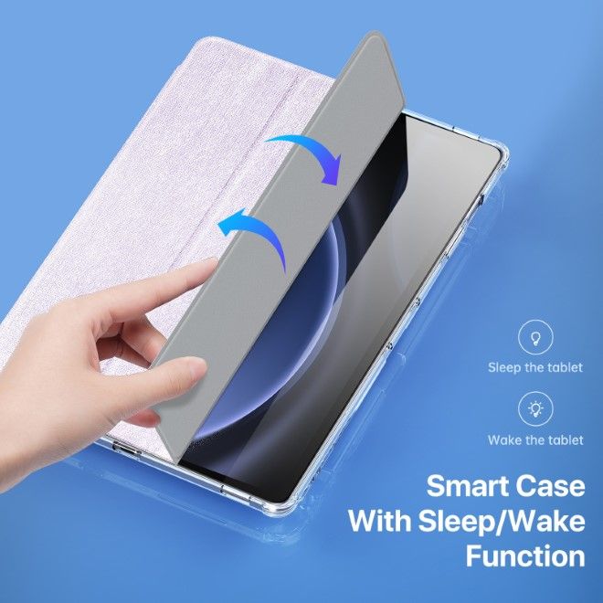 Dux Ducis - Samsung Galaxy Tab S10+ / S9+ / S9 FE+ Hülle - Leder Bookcover - Unid Series - purpur