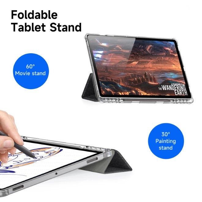 Dux Ducis - Samsung Galaxy Tab S10+ / S9+ / S9 FE+ Hülle - Leder Bookcover - Unid Series - schwarz