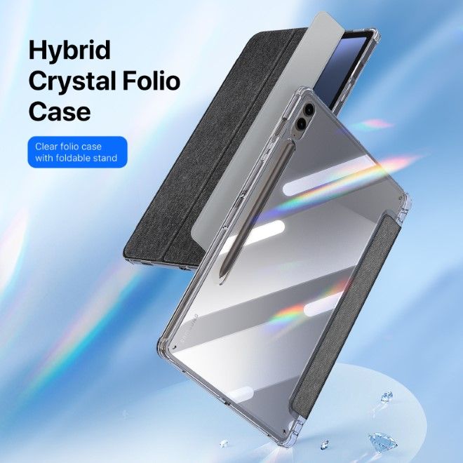 Dux Ducis - Samsung Galaxy Tab S10+ / S9+ / S9 FE+ Hülle - Leder Bookcover - Unid Series - schwarz