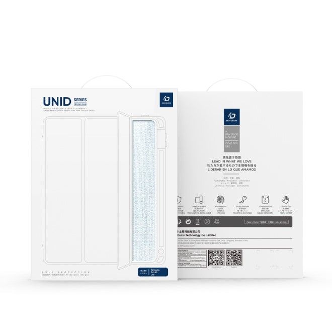 Dux Ducis - Samsung Galaxy Tab S6 Lite (2020/2022/2024) Hülle - Leder Bookcover - Unid Series - blau