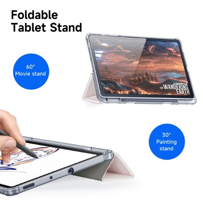 Dux Ducis - Samsung Galaxy Tab S6 Lite (2020/2022/2024) Hülle - Leder Bookcover - Unid Series - pink