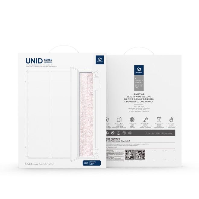 Dux Ducis - Samsung Galaxy Tab S6 Lite (2020/2022/2024) Hülle - Leder Bookcover - Unid Series - pink