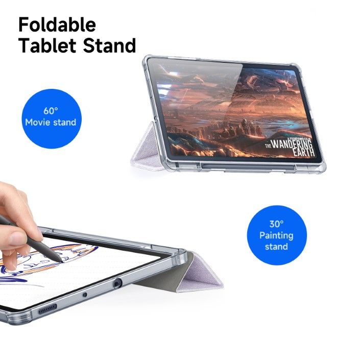 Dux Ducis - Samsung Galaxy Tab S6 Lite (2020/2022/2024) Hülle - Leder Bookcover - Unid Series - purpur