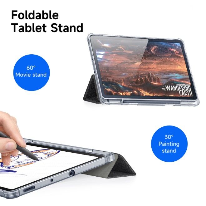 Dux Ducis - Samsung Galaxy Tab S6 Lite (2020/2022/2024) Hülle - Leder Bookcover - Unid Series - schwarz