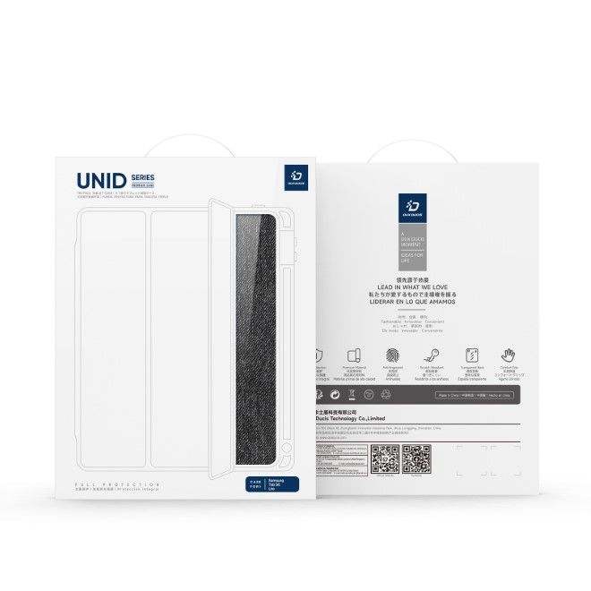 Dux Ducis - Samsung Galaxy Tab S6 Lite (2020/2022/2024) Hülle - Leder Bookcover - Unid Series - schwarz