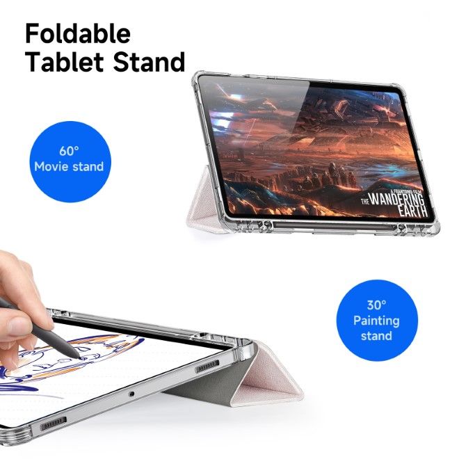 Dux Ducis - Samsung Galaxy Tab S9 / S9 FE Hülle - Leder Bookcover - Unid Series - pink