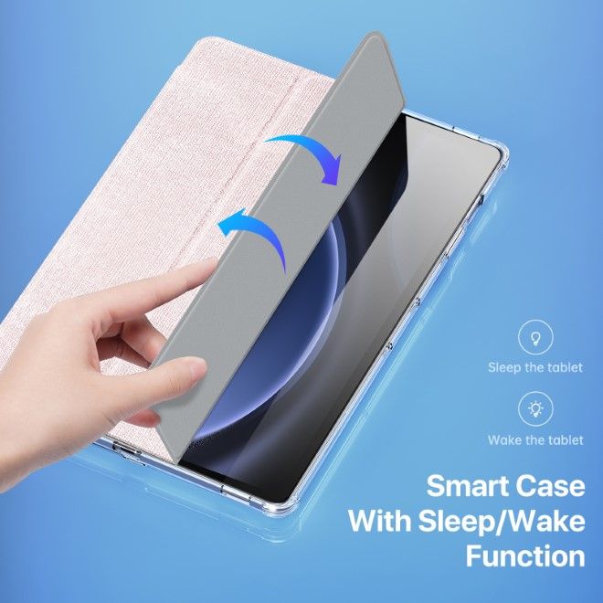 Dux Ducis - Samsung Galaxy Tab S9 / S9 FE Hülle - Leder Bookcover - Unid Series - pink