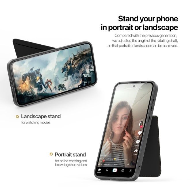 Dux Ducis - Samsung Galaxy S25+ Hülle - PC und TPU Hardcase - Rafi II Mag Series - schwarz