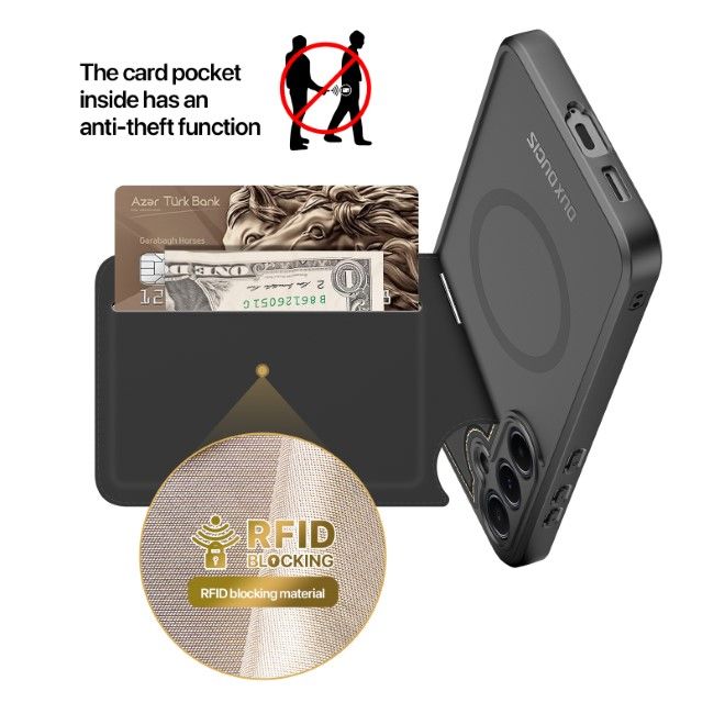 Dux Ducis - Samsung Galaxy S25+ Hülle - PC und TPU Hardcase - Rafi II Mag Series - schwarz