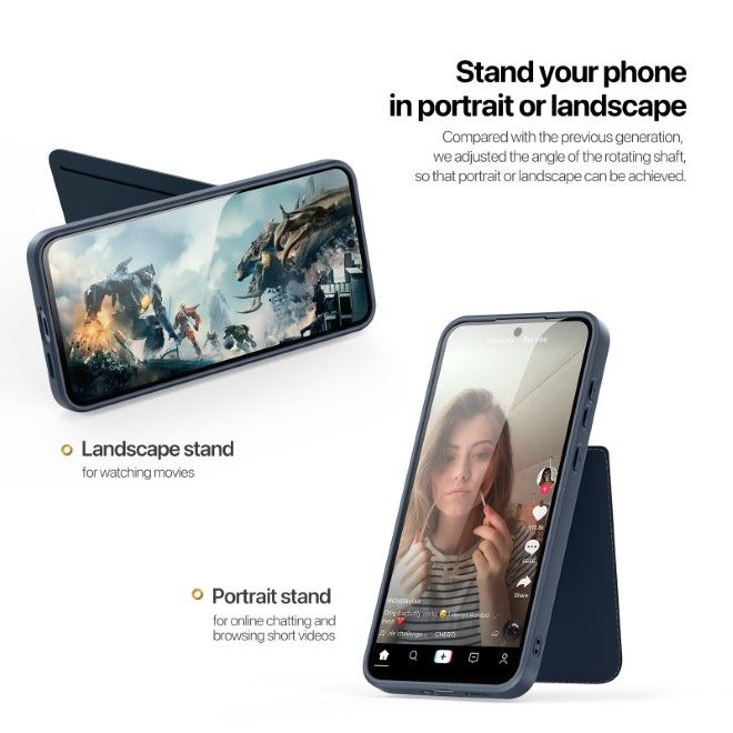 Dux Ducis - Samsung Galaxy S25+ Hülle - PC und TPU Hardcase - Rafi II Mag Series - blau