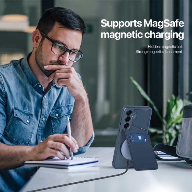 Dux Ducis - Samsung Galaxy S25+ Hülle - PC und TPU Hardcase - Rafi II Mag Series - blau