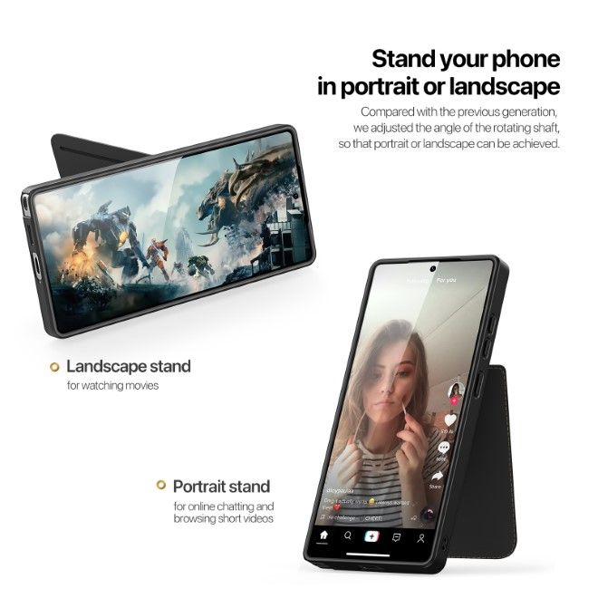 Dux Ducis - Samsung Galaxy S25 Ultra Hülle - PC und TPU Hardcase - Rafi II Mag Series - schwarz