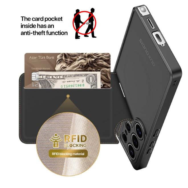 Dux Ducis - Samsung Galaxy S25 Ultra Hülle - PC und TPU Hardcase - Rafi II Mag Series - schwarz