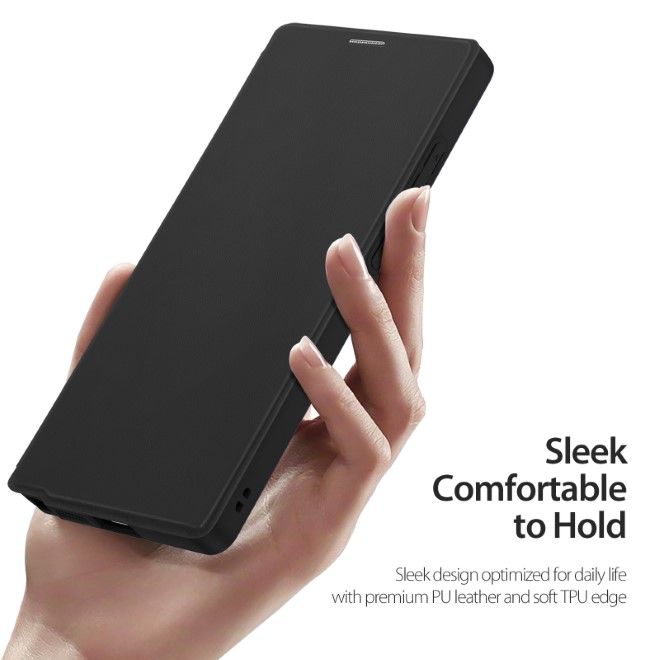 Dux Ducis - Samsung Galaxy S25 Ultra Hülle - Leder Bookcover - Skin X Pro Series - schwarz