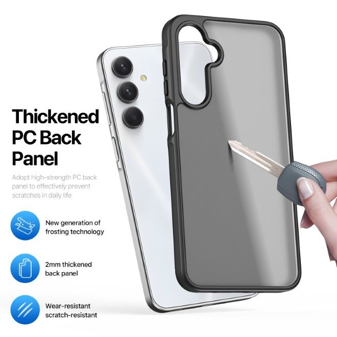 Dux Ducis - Samsung Galaxy A16 5G / 4G Hülle - TPU und PC Hardcase - Yind Series - schwarz