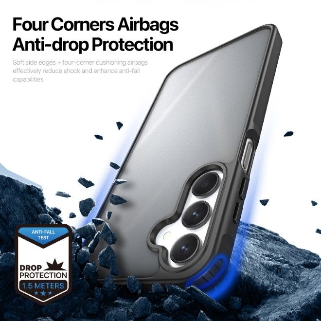 Dux Ducis - Samsung Galaxy A16 5G / 4G Hülle - TPU und PC Hardcase - Yind Series - schwarz