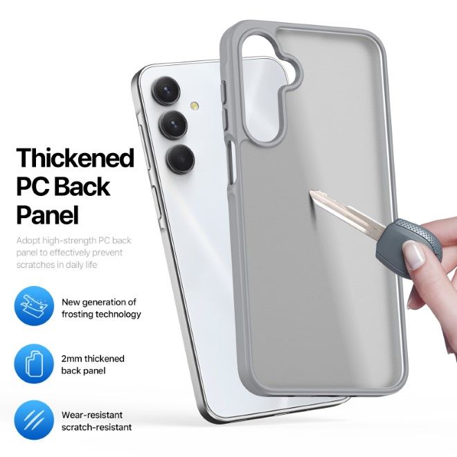 Dux Ducis - Samsung Galaxy A16 5G / 4G Hülle - TPU und PC Hardcase - Yind Series - grau