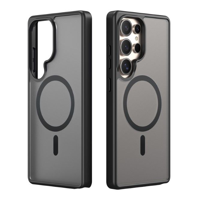 Dux Ducis - Samsung Galaxy S25 Ultra Hülle - TPU und PC Hardcase - MagSafe - Yind Series - schwarz