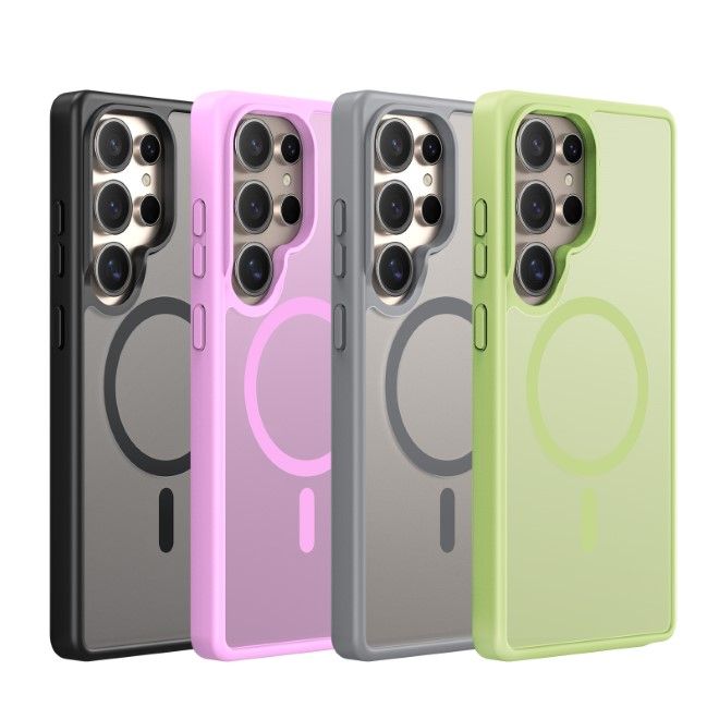 Dux Ducis - Samsung Galaxy S25 Ultra Hülle - TPU und PC Hardcase - MagSafe - Yind Series - schwarz