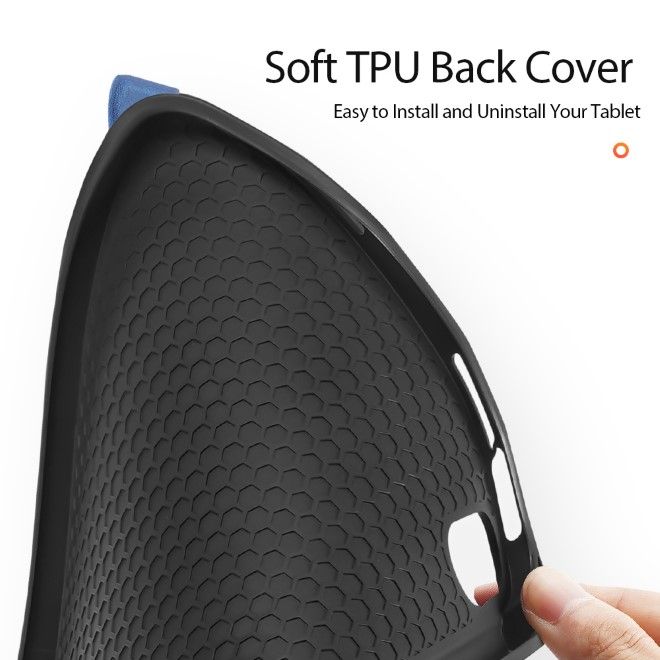 Dux Ducis - iPad mini 7 (2024) / mini 6 Hülle - Leder Smart Flip Case - Domo Series - blau