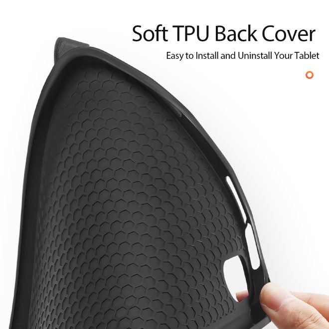 Dux Ducis - iPad mini 7 (2024) / mini 6 Hülle - Leder Smart Flip Case - Domo Series - schwarz