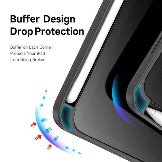 Dux Ducis - iPad mini 7 (2024) / mini 6 Hülle - Leder Bookcover - Magi Series - schwarz