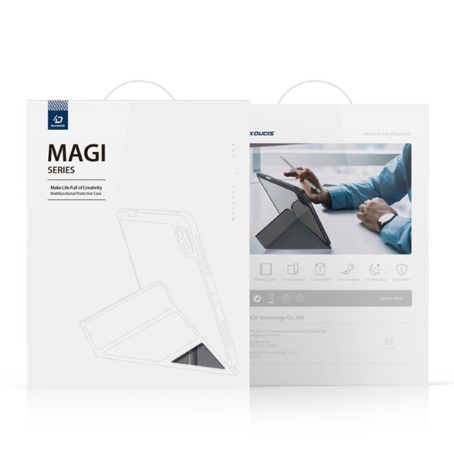 Dux Ducis - iPad mini 7 (2024) / mini 6 Hülle - Leder Bookcover - Magi Series - schwarz