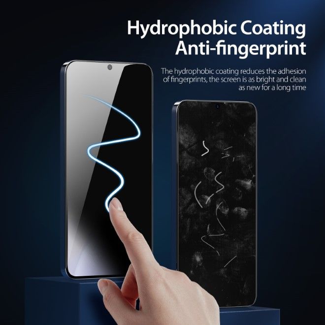 Dux Ducis - Samsung Galaxy S25+ Schutzglas - aus gehärtetem Glas - mit Sichtschutz - Privacy - schwarz