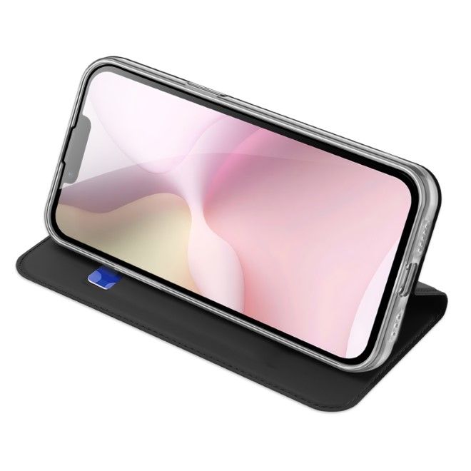 Dux Ducis - iPhone 16e Hülle - Handy Bookcover - Skin Pro Series - schwarz