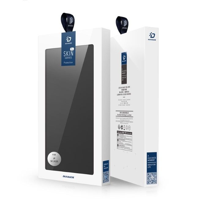 Dux Ducis - iPhone 16e Hülle - Handy Bookcover - Skin Pro Series - schwarz