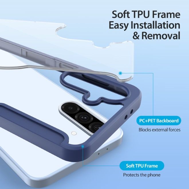 Dux Ducis - Samsung Galaxy A36 5G / A56 5G Hülle - Leder Bookcover mit Standfunktion - Skin X Pro Series - blau