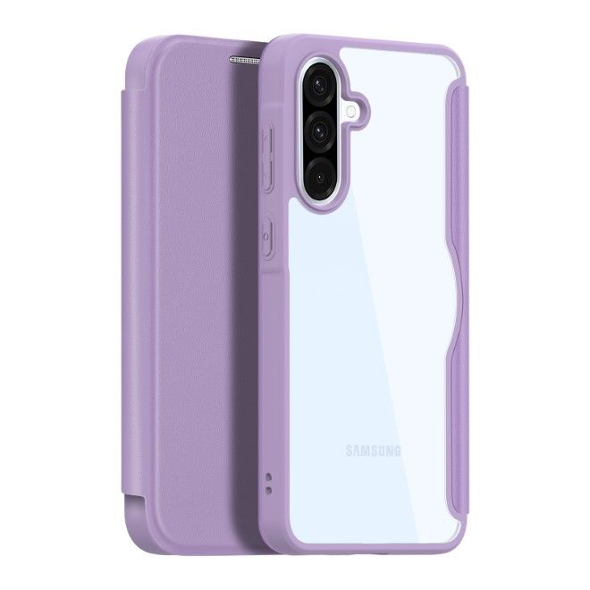 Dux Ducis - Samsung Galaxy A36 5G / A56 5G Hülle - Leder Bookcover mit Standfunktion - Skin X Pro Series - purpur