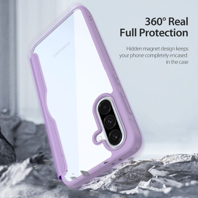 Dux Ducis - Samsung Galaxy A36 5G / A56 5G Hülle - Leder Bookcover mit Standfunktion - Skin X Pro Series - purpur