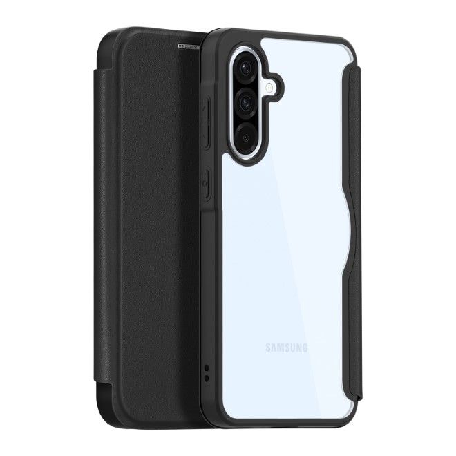 Dux Ducis - Samsung Galaxy A36 5G / A56 5G Hülle - Leder Bookcover mit Standfunktion - Skin X Pro Series - schwarz
