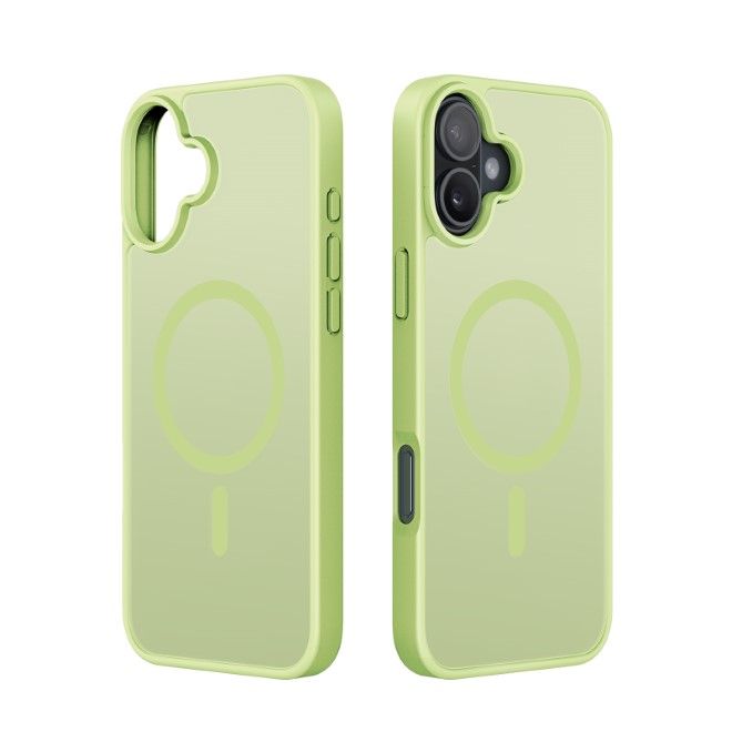 Dux Ducis - iPhone 16 Hülle - TPU und PC Hardcase - MagSafe kompatibel - Yind Series - lime