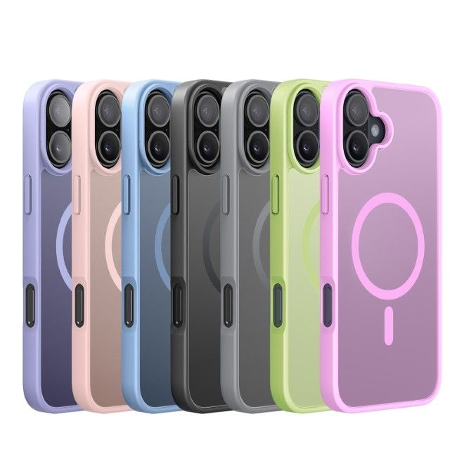Dux Ducis - iPhone 16 Hülle - TPU und PC Hardcase - MagSafe kompatibel - Yind Series - lime