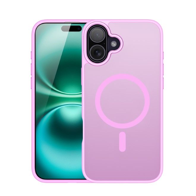 Dux Ducis - iPhone 16 Hülle - TPU und PC Hardcase - MagSafe kompatibel - Yind Series - rose pink