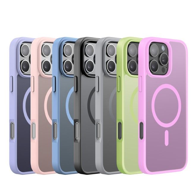 Dux Ducis - iPhone 16 Pro Hülle - TPU und PC Hardcase - MagSafe kompatibel - Yind Series - lime