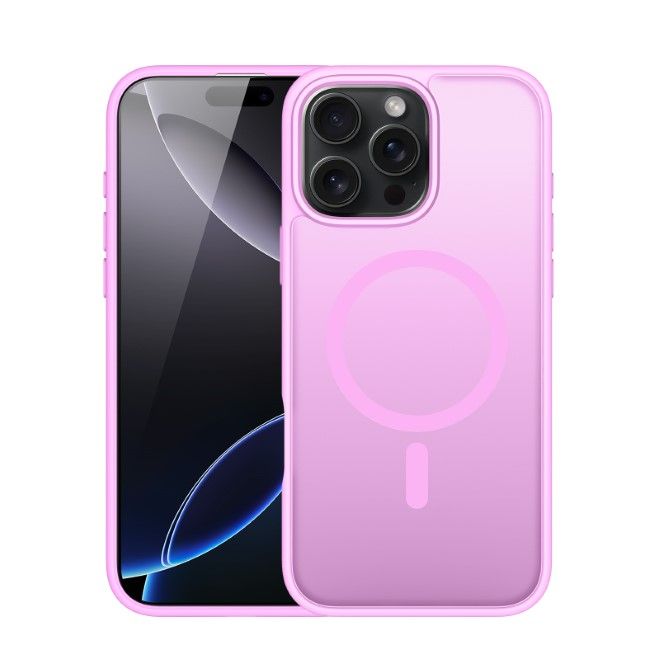 Dux Ducis - iPhone 16 Pro Hülle - TPU und PC Hardcase - MagSafe kompatibel - Yind Series - rose pink