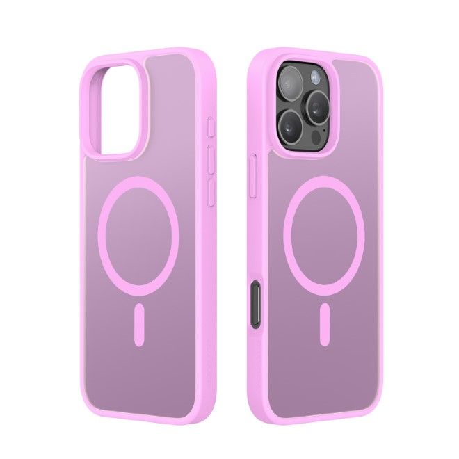 Dux Ducis - iPhone 16 Pro Hülle - TPU und PC Hardcase - MagSafe kompatibel - Yind Series - rose pink