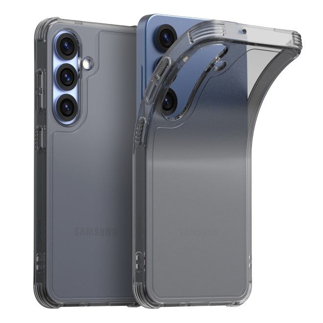 Araree - Samsung Galaxy S25 Hülle - Case aus TPU Plastik - Anti-Slip Grip - Flexield Series - transparent/schwarz