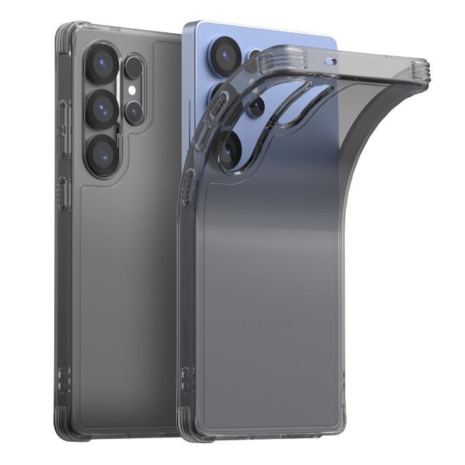 Araree - Samsung Galaxy S25 Ultra Hülle - Case aus TPU Plastik - Anti-Slip Grip - Flexield Series - transparent/schwarz