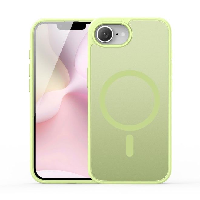 Dux Ducis - iPhone 16e Hülle - TPU und PC Hardcase - MagSafe kompatibel - Yind Series - lime